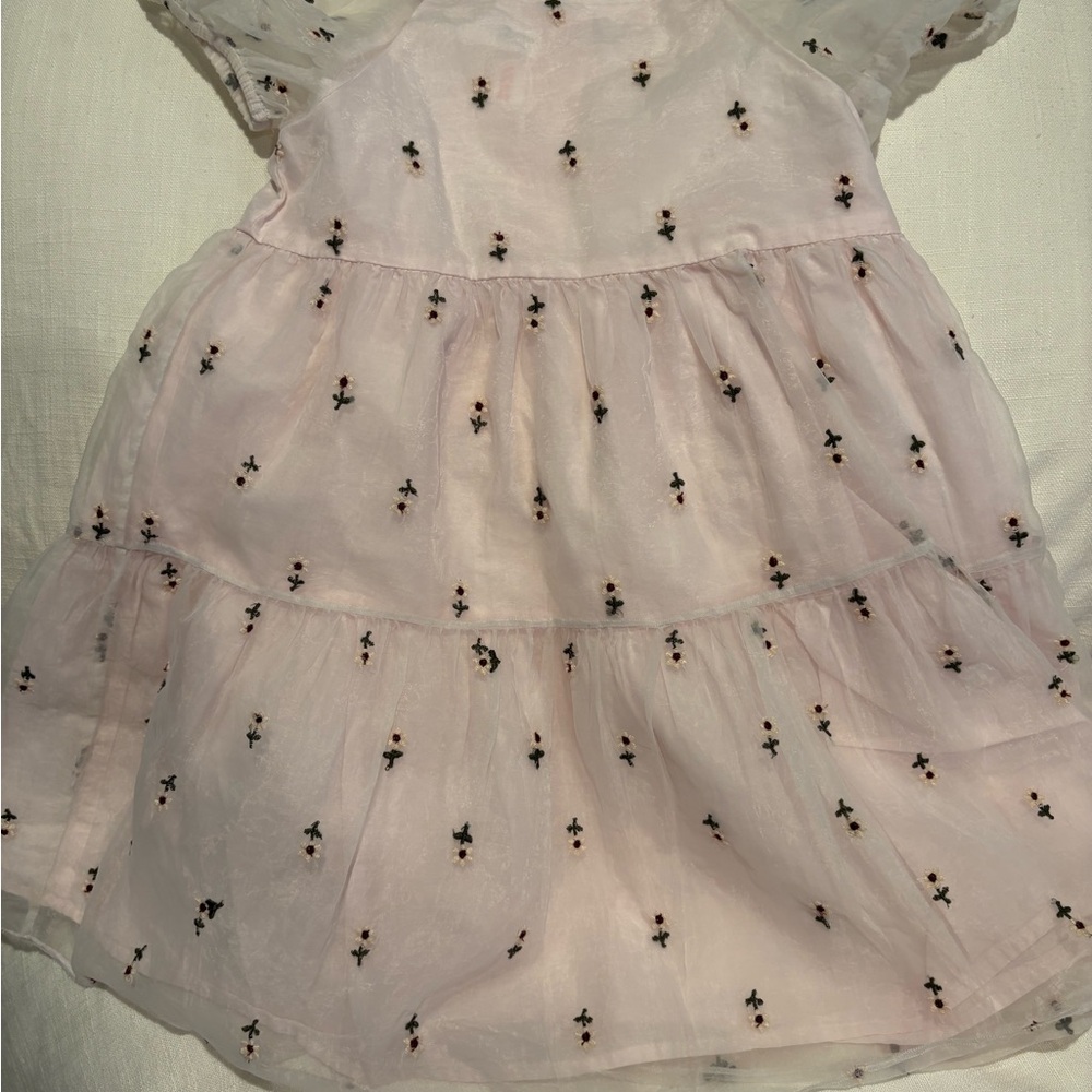 Zara Pink Flutter Sleeve Sundress
